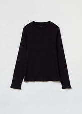 Ovs Long-Sleeved T-Shirt With Scalloped Trims